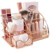Rosework Rose Gold Makeup Organizer For Vanity- Iron