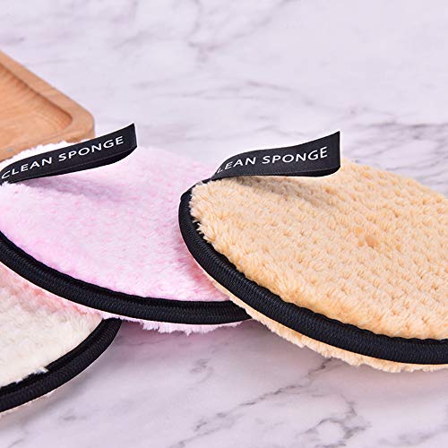 51p7GiKx0bL.SL1500 Makeup Remover Pads, Reusable Washable Face Cleaning Cloths