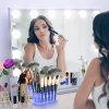 LED Liner Acrylic Holder Organizer - 26 Slot Clear Acrylic Organizer for Makeup Brushes, Eyeliners, and Lip Liners with 4 Flashing Modes and 7 Colors