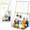 InnSweet Glass Makeup Organizer and 2 Jewelry Drawers Bundle