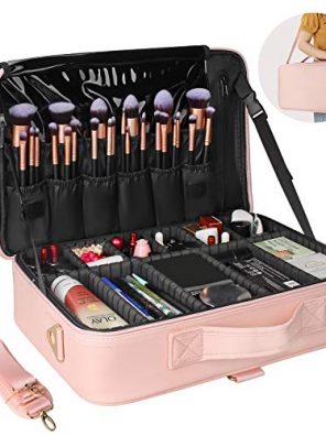 Large Makeup Bag, Relavel Makeup Organizer Case Travel