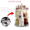 Makeup Organizer 360 Degree Rotating Transparent Waterproof