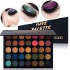 Unlock Your Inner Artist with the 35-Color Blendable Eyeshadow Palette - A Spectrum of Pigmented Shades for Every Occasion