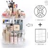 Spin Into Beauty: 360 Degree Rotating Makeup Organizer – Adjustable, Large-Capacity