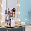 360 Degree Rotation Makeup Organizer Gray - Your Stylish Storage Solution