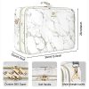 Organize Your Beauty Essentials in Style with Our Relavel Marble Makeup Bag