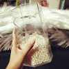 Clear Makeup Brush Holder with Lid