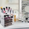 Sorbus Luxe Marble Cosmetic Makeup and Jewelry Storage Case