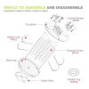 Makeup Organizer, 360 Degree Rotating Adjustable