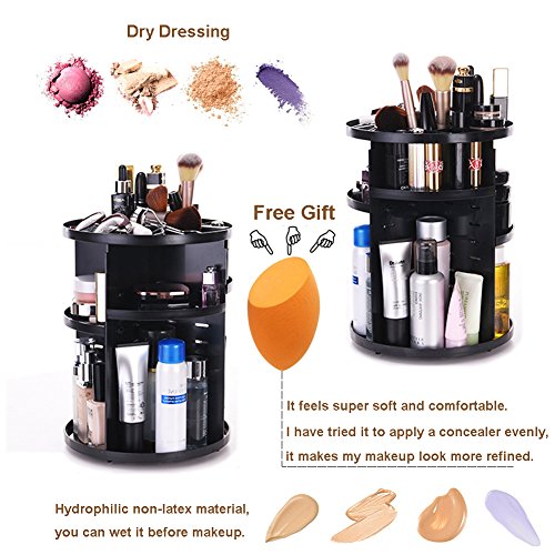 51t9VYRGN6L._SL500_ 360 Degree Rotating Large Makeup Organizer