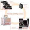 Joligrace Makeup Box Cosmetic Train Case for Women