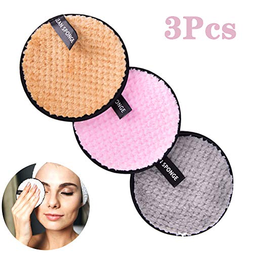 51uoWVa6T1L.SL1500 Makeup Remover Pads, Reusable Washable Face Cleaning Cloths