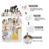Transform Your Vanity – 360° Rotating Makeup Organizer with Adjustable Layers