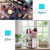 360 Degree Rotation Makeup Organizer Gray - Your Stylish Storage Solution