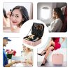Gloriest Journey Beauty Bag - Pink Makeup Case with Adjustable Dividers, Portable Organizer for Women's Beauty Essentials