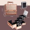 Joligrace Makeup Train Case Cosmetic Box Jewelry