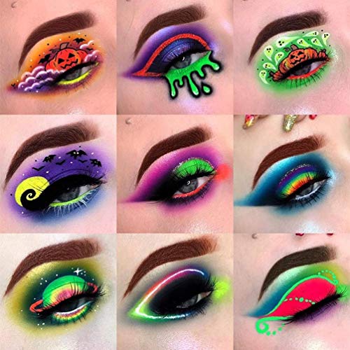 51vlikyvbDL Create Vibrant Looks with Rainbow Makeup Matte Metallic Shimmer Eye Shadow Palettes - Ideal for Endless Artistic Expressions