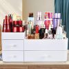 Beauty Routine with our White Makeup Organizer for Vanity - The Ultimate Countertop Beauty Organizer for Everyday Glam