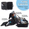 GZCZ 3 Layer Large Capacity Professional Travel Makeup Train Case
