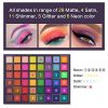 Neon Eyeshadow Makeup Palette  Gift Set
