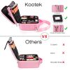 2-Layers Travel Makeup Bag Train Cosmetic Case