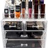 Sorbus Cosmetic Makeup and Jewelry Storage Case Display