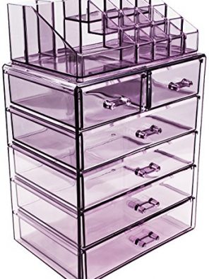 Sorbus Cosmetic Makeup and Jewelry Storage Case Display
