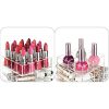 Premium Acrylic Rotating Beauty Lipstick Tower Organizer with Drawers
