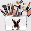 Portable Makeup Bag with Zipper for Women