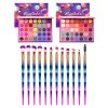 Eyeshadow Palette Colorful Set And 12 Pcs Professional Eye Makeup brush