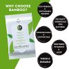 Bambootiful Bamboo Makeup Remover Wipes, 50 Pack