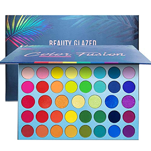 Rainbow Makeup Matte Metallic Shimmer Eye Shadow Palettes