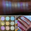 Kaleidoscope Holographic Highlighter Palette – 9 Iridescent Shades for Radiant, Multi-Dimensional Glow ✨