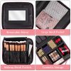 2-Layers Travel Makeup Bag Train Cosmetic Case