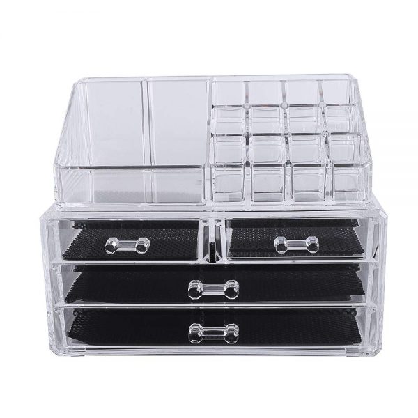 Jewelry and Hair Clear Cosmetic Storage Organizer