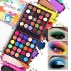 Cool Fruit Feast: 64-Color Matte and Shimmer Glitter Eyeshadow Palette with Bonus 50-Color Shimmer Shade Kit - Long Lasting Waterproof Eye Makeup