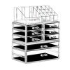 DreamGenius Makeup Organizer 3 Pieces Acrylic