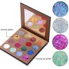 16 Sparkling Glitter Eyeshadows for Pro Makeup - Cruelty-Free, Ultra Pigmented, and Versatile for Face and Body Glam