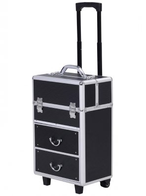 Giant Skilled MUA Vertical Rolling Make-up Journey Practice Case - Black