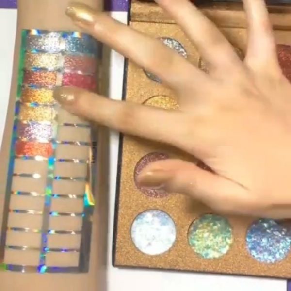 16 Sparkling Glitter Eyeshadows for Pro Makeup - Cruelty-Free, Ultra Pigmented, and Versatile for Face and Body Glam - Image 7