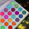 UV Glow Neon Glitter Eyeshadow Palette Makeup