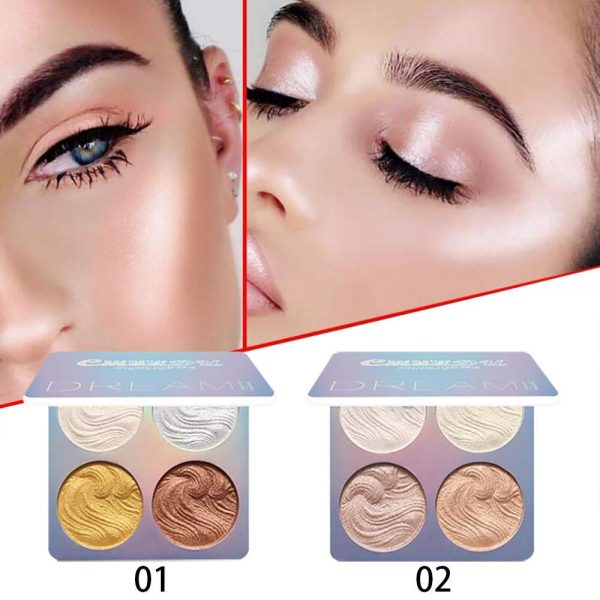 Highlighter Makeup Palette Set Long Lasting Waterproof Glow Bronzer