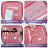 Kootek Travel Makeup Bag 2 Layer Portable Cosmetic Case