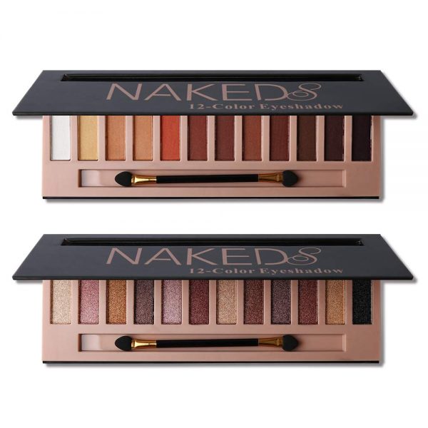 A 2-piece professional eyeshadow palette with 24 matte and shimmer shades, featuring a slim, travel-friendly design and application brush