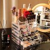 Makeup Organizer Countertop Acrylic,3 Piece