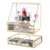 InnSweet Glass Makeup Organizer and 2 Jewelry Drawers Bundle