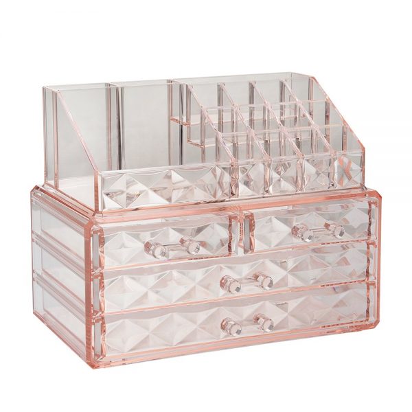 Jewelry and Cosmetic Boxes with Brush Holder