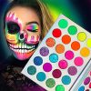 UV Glow Neon Glitter Eyeshadow Palette Makeup