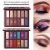 Eyeshadow Palette Cream Shimmer & Glitter Eyeshadow Palette Set