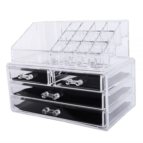 Makeup Organizer Cosmetic Makeup and Jewelry Storage Case